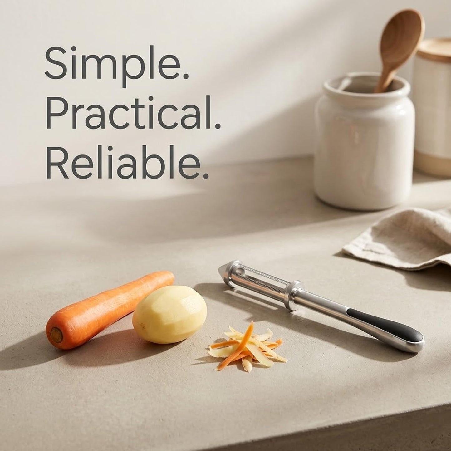 Signamio Julienne Peeler for Salad 3 in 1 Multi Blade Salad Peeler and Julian Peeler for Salad for Fast Vegetable Ribbons and Thin Slices for Healthy Meal Prep