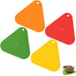 Signamio Silicone Mat for Kitchen - Pack of 4 Triangle Heat Resistant Mats, Coasters for Dining Table for Hot Pots, Trivet Heat Mats for Kitchen and Dining Table