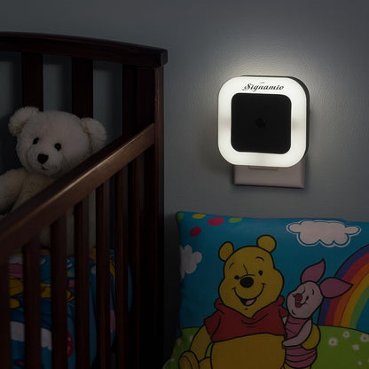 Signamio 1 Pcs Sensor Light for Home Indoor - Smart Motion Sensor LED Light, Automatic On/Off Night Lamp, Energy-Saving 0.5W for Bedroom, Bedside, Home Use-White