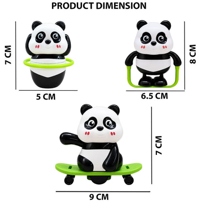 SIGNAMIO Cute Panda Action Set Baby Toys, 3 Piece Set