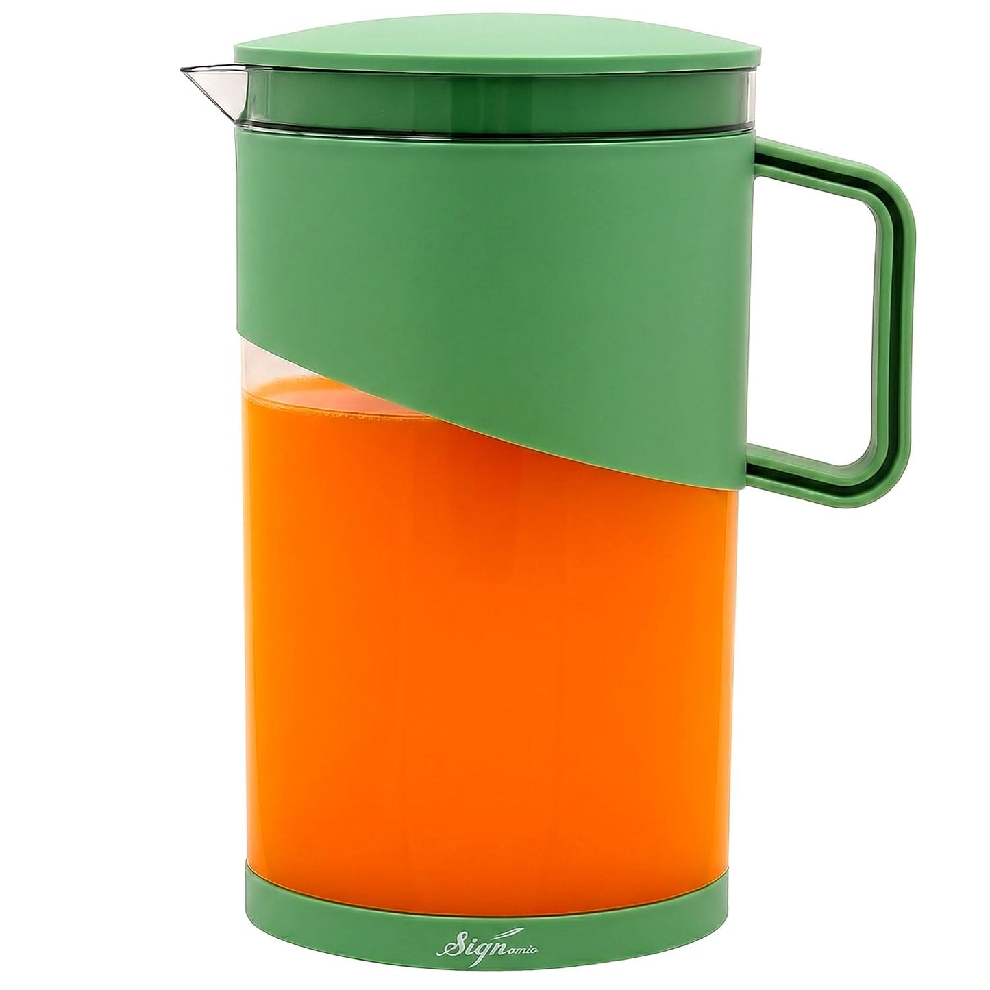 Signamio 1800 ML Water Jug - Elegant Jug for Water and Juice Serving, Ideal Water Jugs for Dining Table - 1800 ML Capacity, Durable and Stylish Design for Home and Office Use-Red
