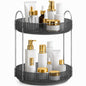 Signamio Silver 2 Tier 360 Rotating Tray Organiser (Black)