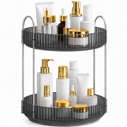 Signamio Gold 2 Tier 360 Rotating Tray Organiser (Vintage Green)