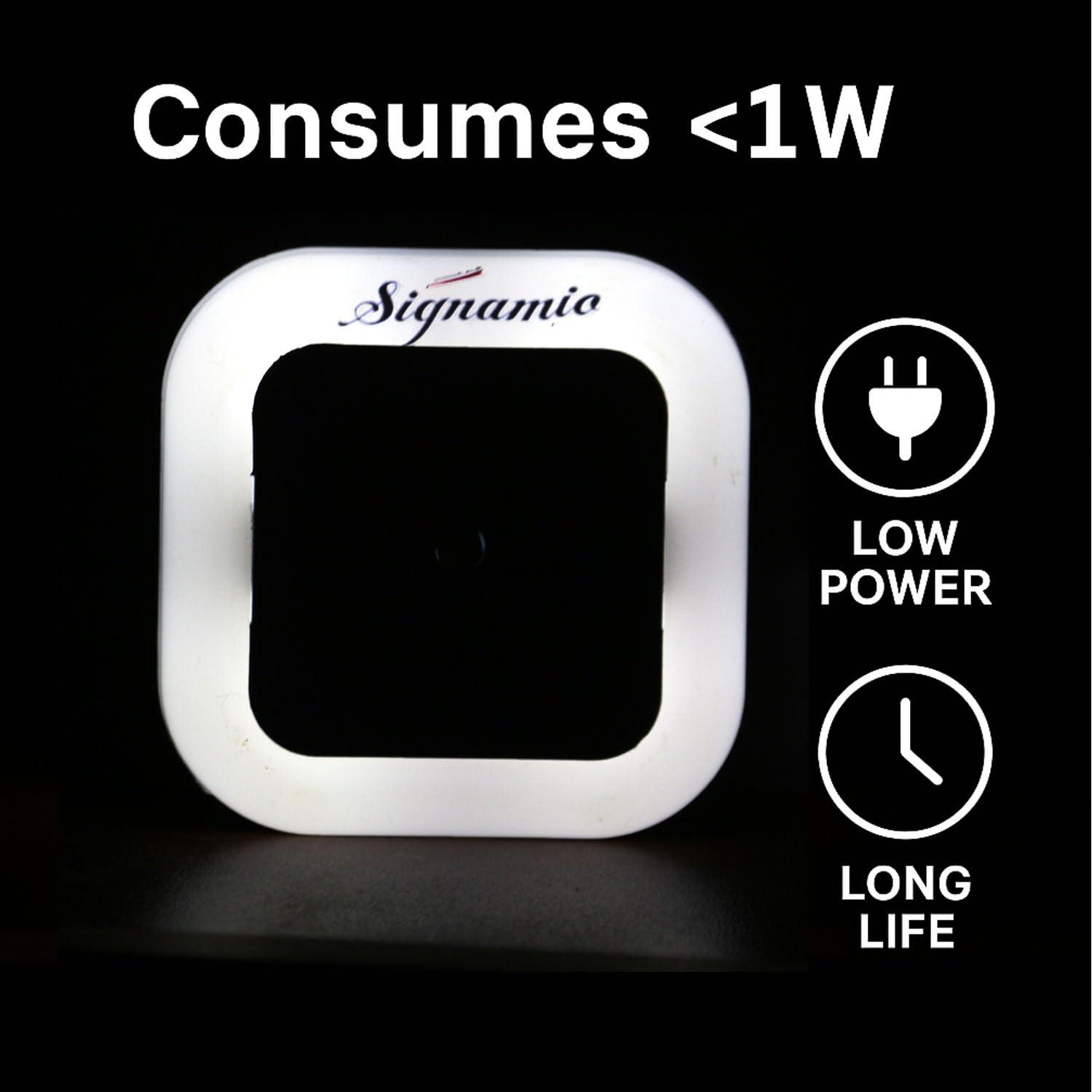 Signamio 1 Pcs Sensor Light for Home Indoor - Smart Motion Sensor LED Light, Automatic On/Off Night Lamp, Energy-Saving 0.5W for Bedroom, Bedside, Home Use-White