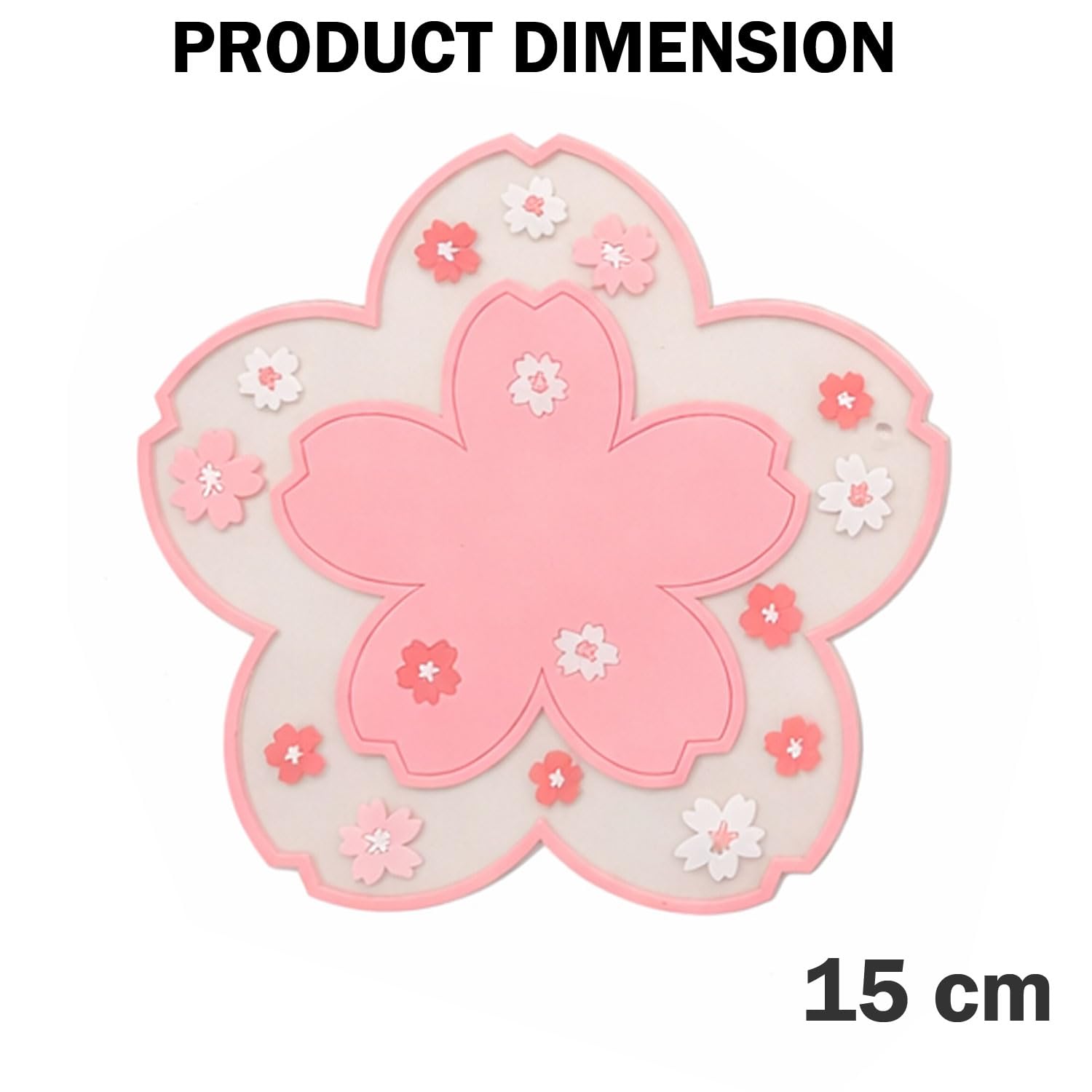 Signamio Silicone Mat for Kitchen - Star Shaped Heat Mats & Coasters for Dining Table for Hot Pots, Pack of 3 Trivet Mats, 1 Small, 1 Medium, 1 Large