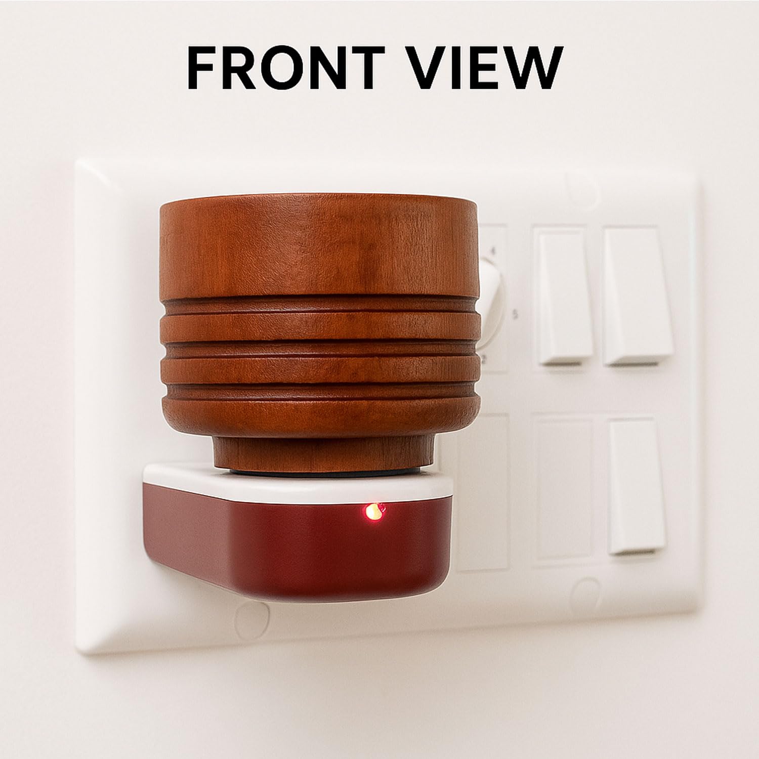 SIGNAMIO® Kapoor Kapur Dani Camphor Karpuram Bakhoor Oud Aroma Oil Diffuser Incense Dhoop Burner Electrical Stand Machine for Home Fragrance Room Freshener -DN-2,Sheesham Wood