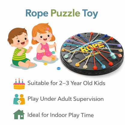 SIGNAMIO Rubber Band Rope Puzzle Challenge Game, Strategic Board Games and Logic Fun, Games for Adults at Home and Families, Creative Board Games for 10+ Years Skill Building
