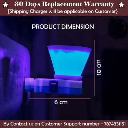 Signamio 2 in 1 Electric Kapoor Dani and Camphor Diffuser Burner - Perfect for Pooja Rooms, Aroma Oil Diffusion and Room Freshening - Home Fragrance Product (Blue)