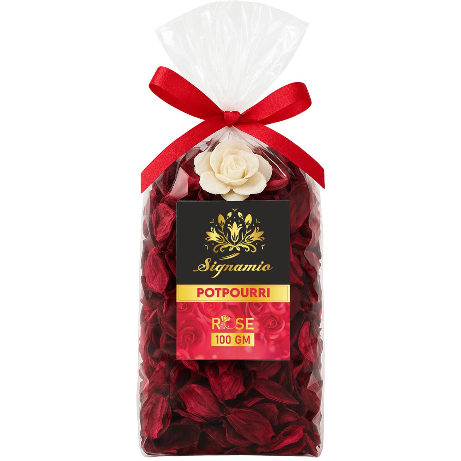 SIGNAMIO Potpourri Flowers - Dry Flowers for Decoration, Scented Dry Flower Mix for Home Decor, Natural Fragrance, Floral Arrangement, Aromatic Bowl Filler, Gift Basket Filler - Lemon