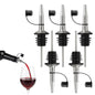 Signamio 5 Pcs Liquor Dispenser Oil Pourer and Oil Bottle Cap - Premium Oil Dispenser Nozzle Cap for Precise Pouring and Leak-Proof Seal, Ideal for Kitchen Use
