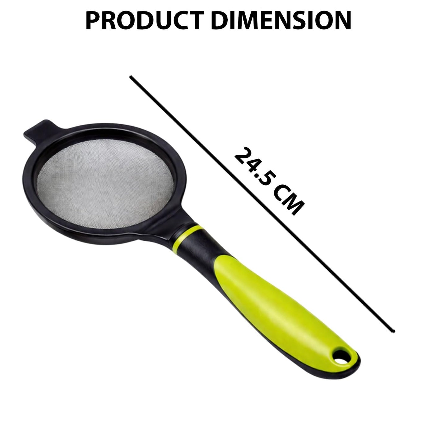 Signamio Tea Strainer Steel Fine Mesh Strainer Stainless Steel Handheld Tea Strainer for Loose Leaf Herbal Infuser Reusable Filter for Cups Mugs Pots Home Kitchen Use