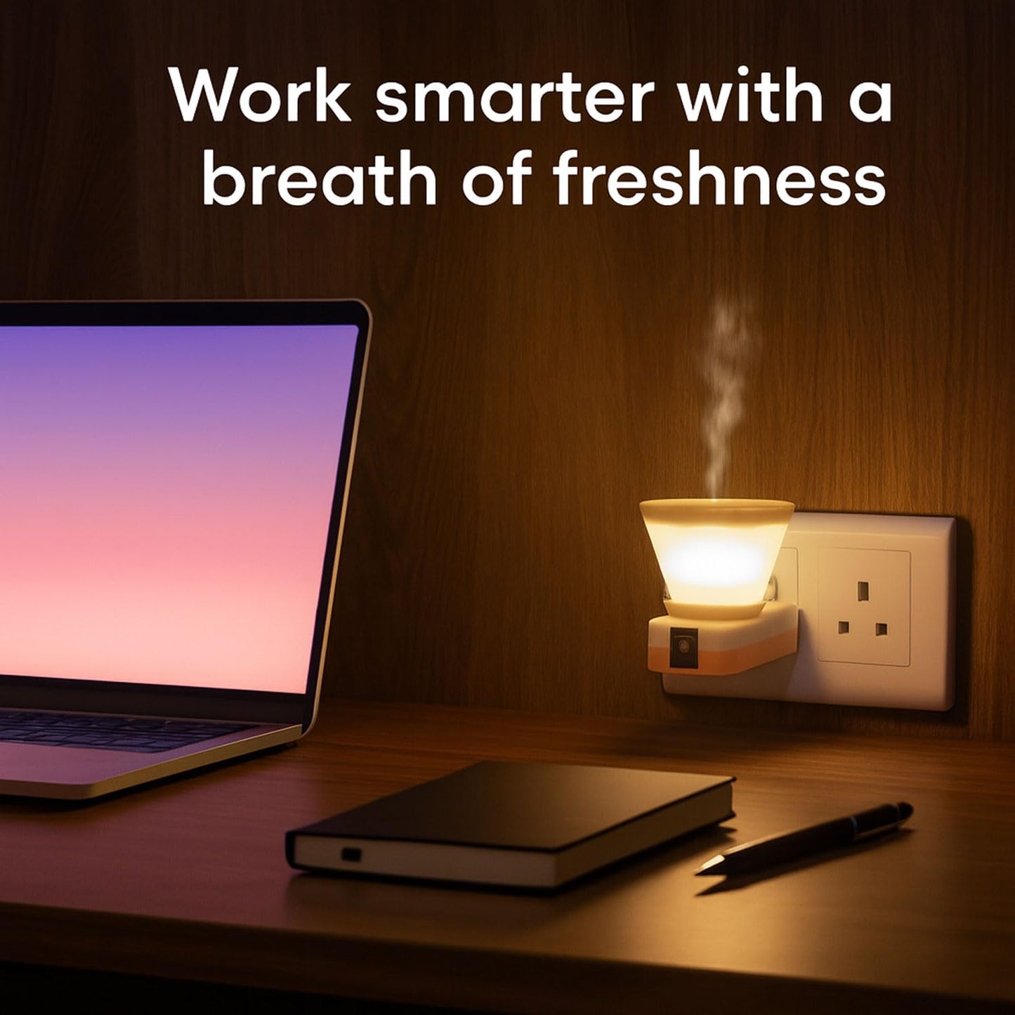 Signamio 2 in 1 Electric Kapoor Dani and Camphor Diffuser Burner - Perfect for Pooja Rooms, Aroma Oil Diffusion and Room Freshening - Home Fragrance Product (Orange)