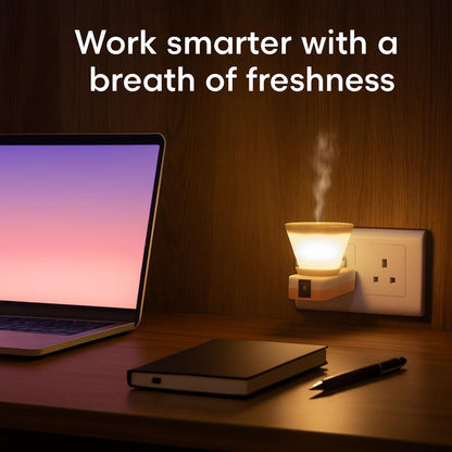 Signamio 2 in 1 Electric Kapoor Dani and Camphor Diffuser Burner - Perfect for Pooja Rooms, Aroma Oil Diffusion and Room Freshening - Home Fragrance Product (Orange)