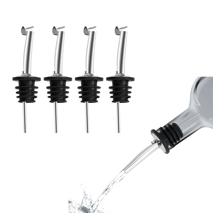 Signamio 5 Pcs Liquor Dispenser Oil Pourer and Oil Bottle Cap - Premium Oil Dispenser Nozzle Cap for Precise Pouring and Leak-Proof Seal, Ideal for Kitchen Use