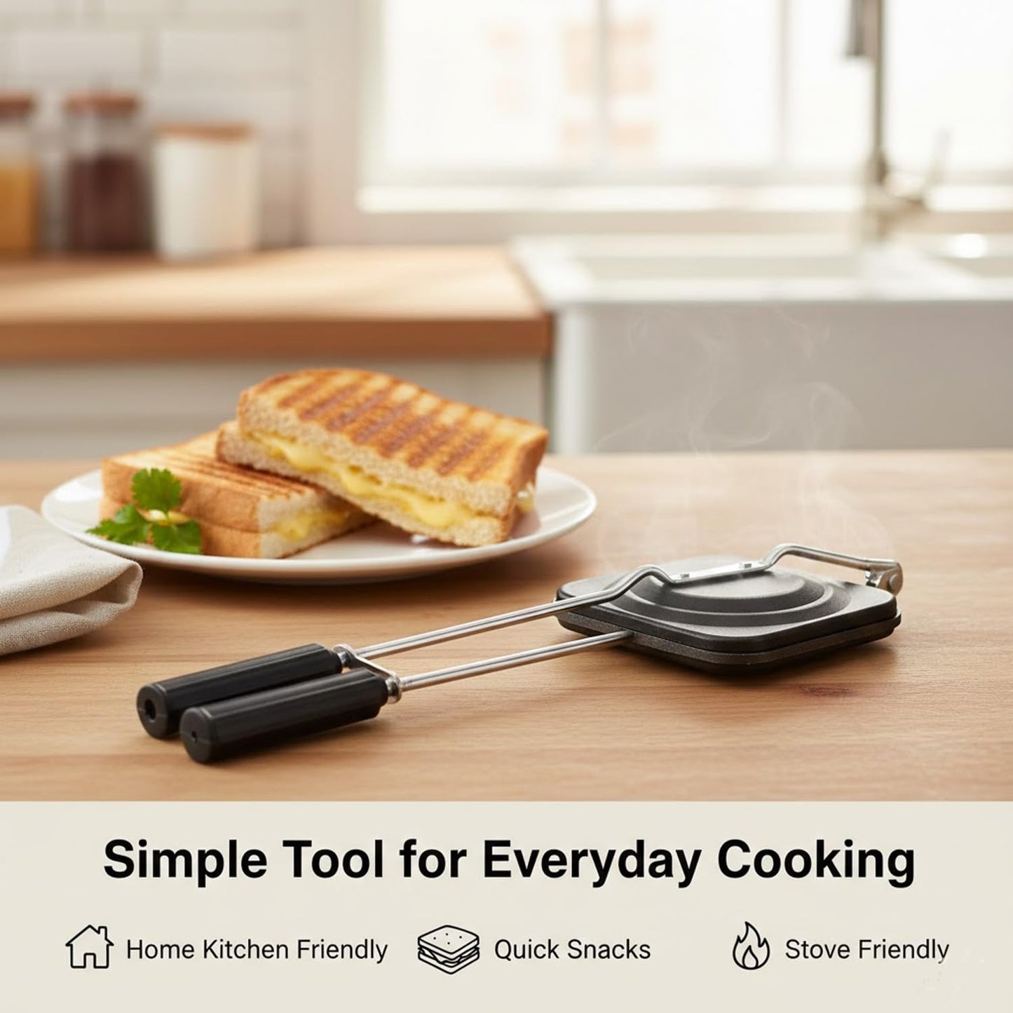 Signamio Gas Toaster Sandwich Maker, Toaster Sandwich Maker - Efficient Bread Toaster and Gas Sandwich Toaster, Ideal Kitchen Appliance for Quick Meals