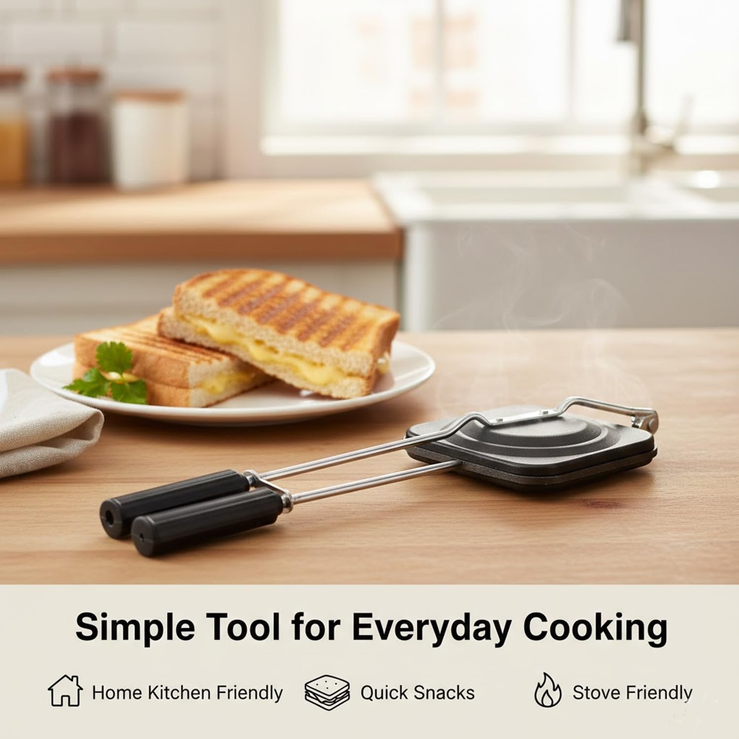 Signamio Gas Toaster Sandwich Maker, Toaster Sandwich Maker - Efficient Bread Toaster and Gas Sandwich Toaster, Ideal Kitchen Appliance for Quick Meals