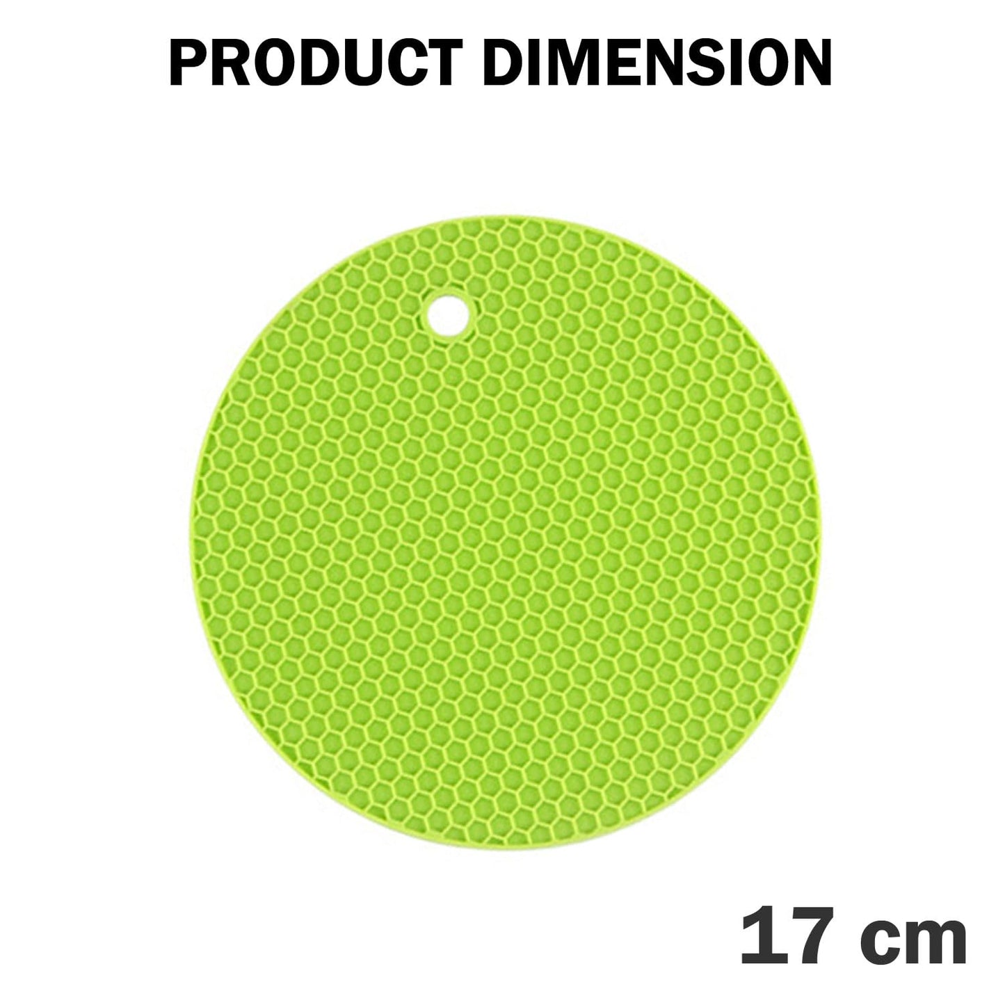 Signamio Silicone Mat for Kitchen - Pack of 4 Round Heat Mats - Coasters for Dining Table for Hot Pots - Durable Trivet Mat for Versatile Use