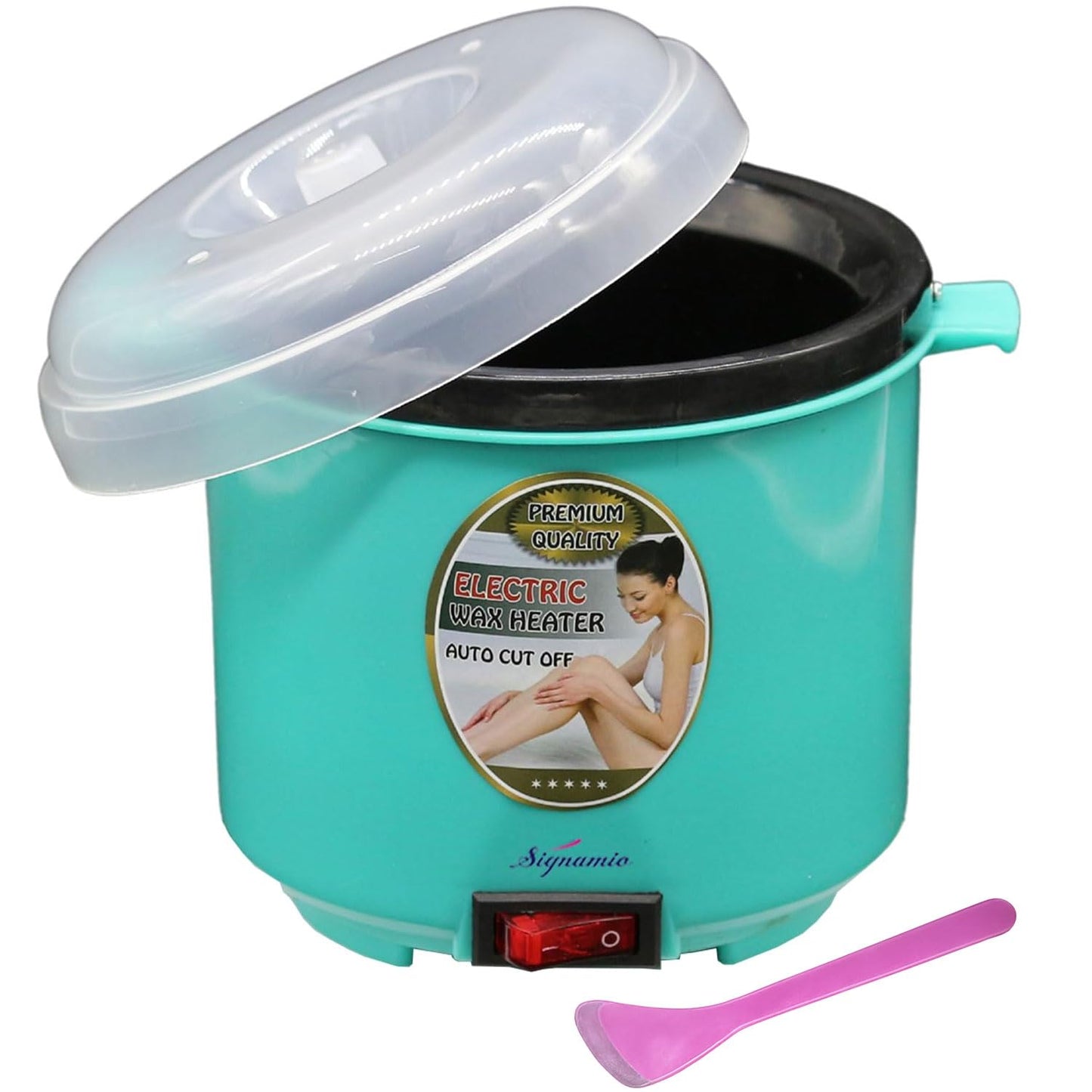 Signamio Wax Heater for Waxing for Women - Professional Wax Machine - Fast Melting Electric Hair Removal Kit for Smooth Skin at Home or Salon - Pink