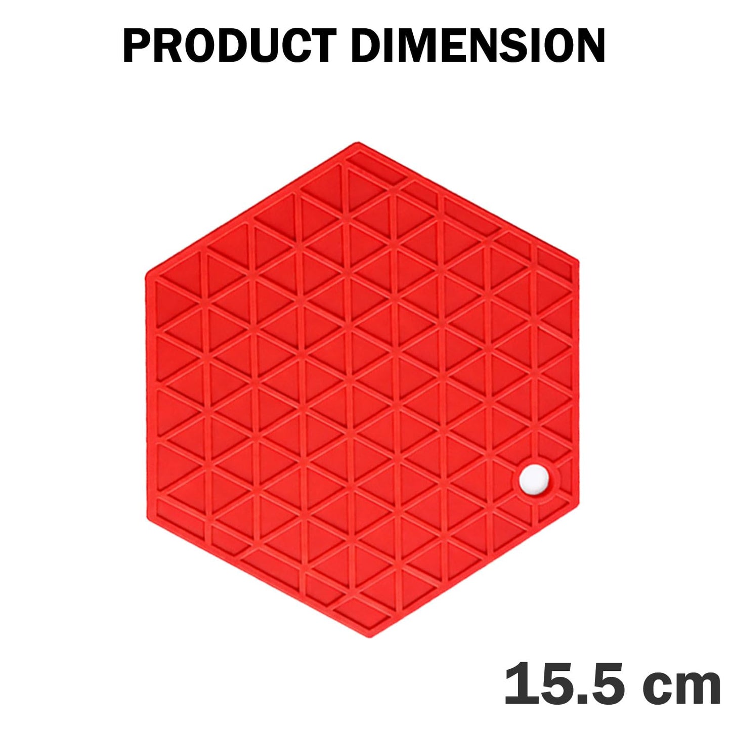 Signamio Silicone Mat for Kitchen - Pack of 4 Hexagon Heat Mats - Coasters for Dining Table for Hot Pots - Trivet Mat Set for Kitchen & Dining - Heat Resistant Silicone Mats