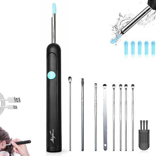 Signamio Ear Cleaner Tool with Camera - HD Ear Wax Removal Tool with WiFi Connection, LED Light Endoscope Ear Cleaning Tool Kit for Safe and Effective Cleaning