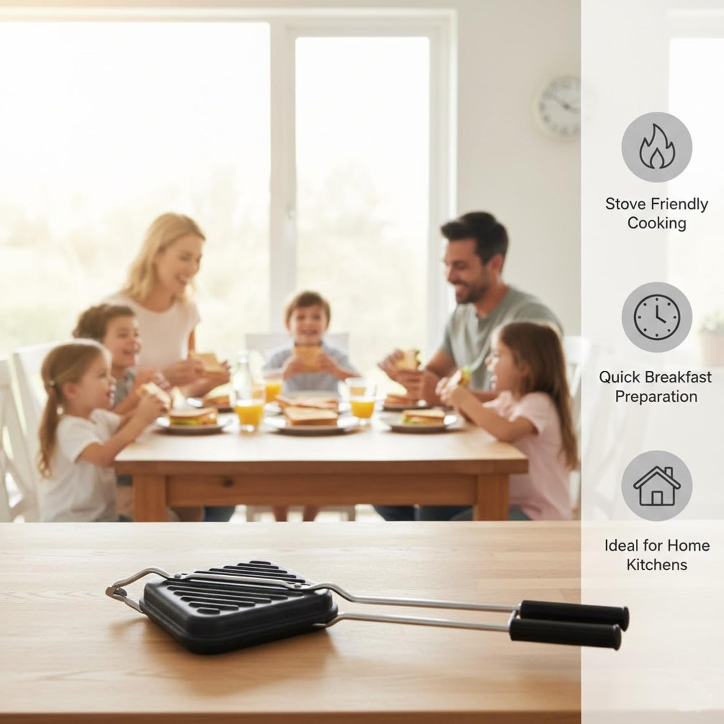 Signamio Sandwich Griller - Gas-Powered Sandwich Maker, Sandwich Maker for Versatile Cooking, Easy-to-Use, Durable Design, Ideal for Perfectly Grilled Bread and Sandwiches