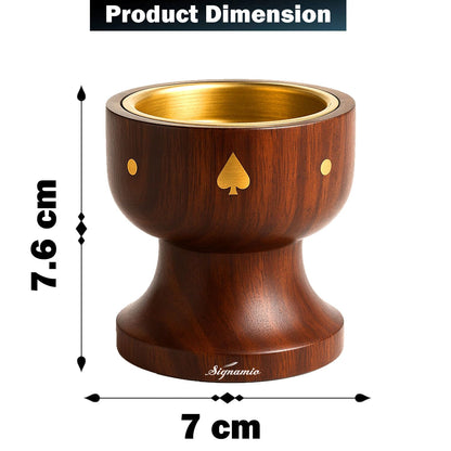 Signamio Wooden Dhoop Holder Stand - Elegant Bakhoor Burner & Loban Burner, Versatile Dhoop Stand for Incense, Crafted for Home Decor, Ideal for Meditation & Aromatherapy Sessions-DN-1