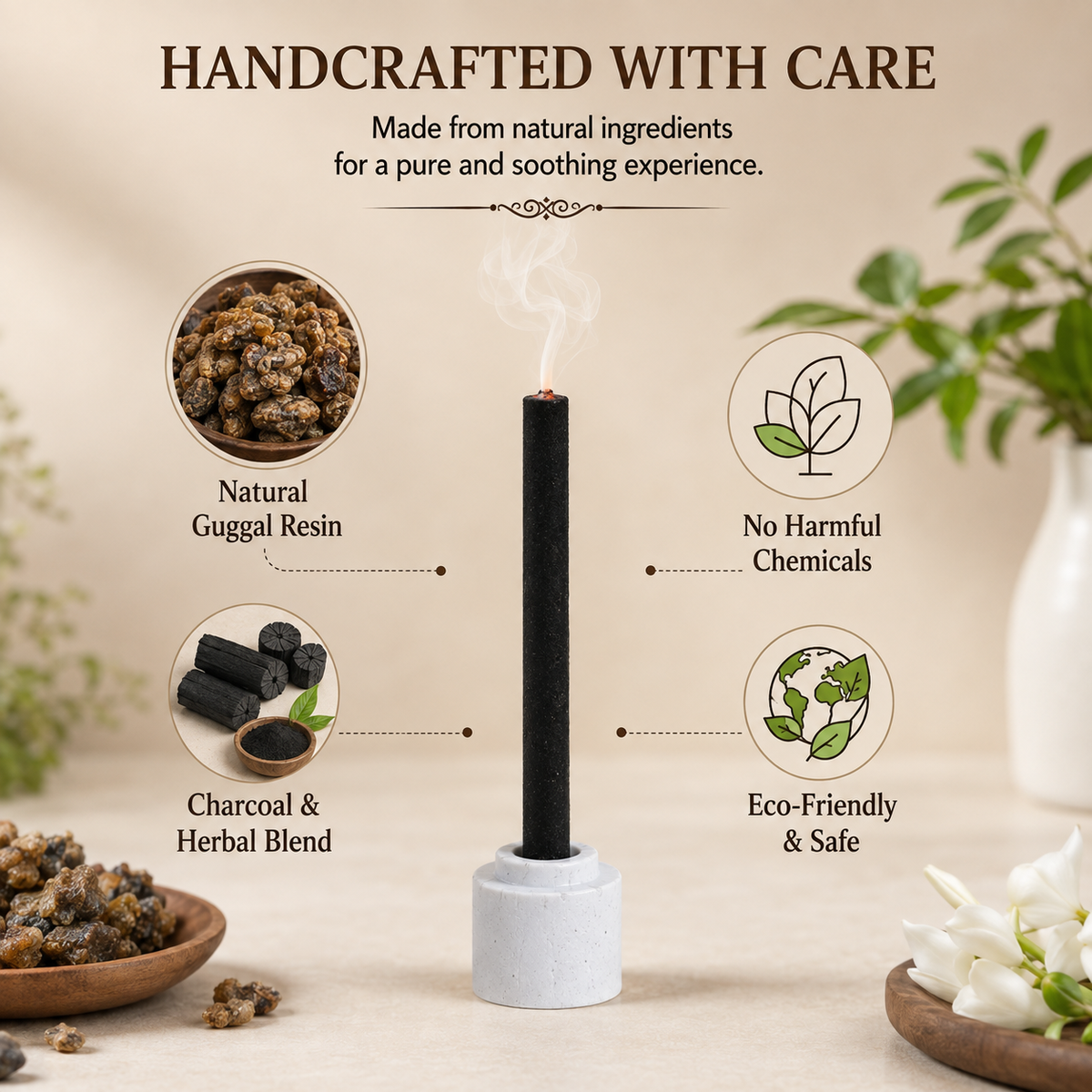 Premium Dhoop Stick 100gm - Guggal -(Packing-Jar)