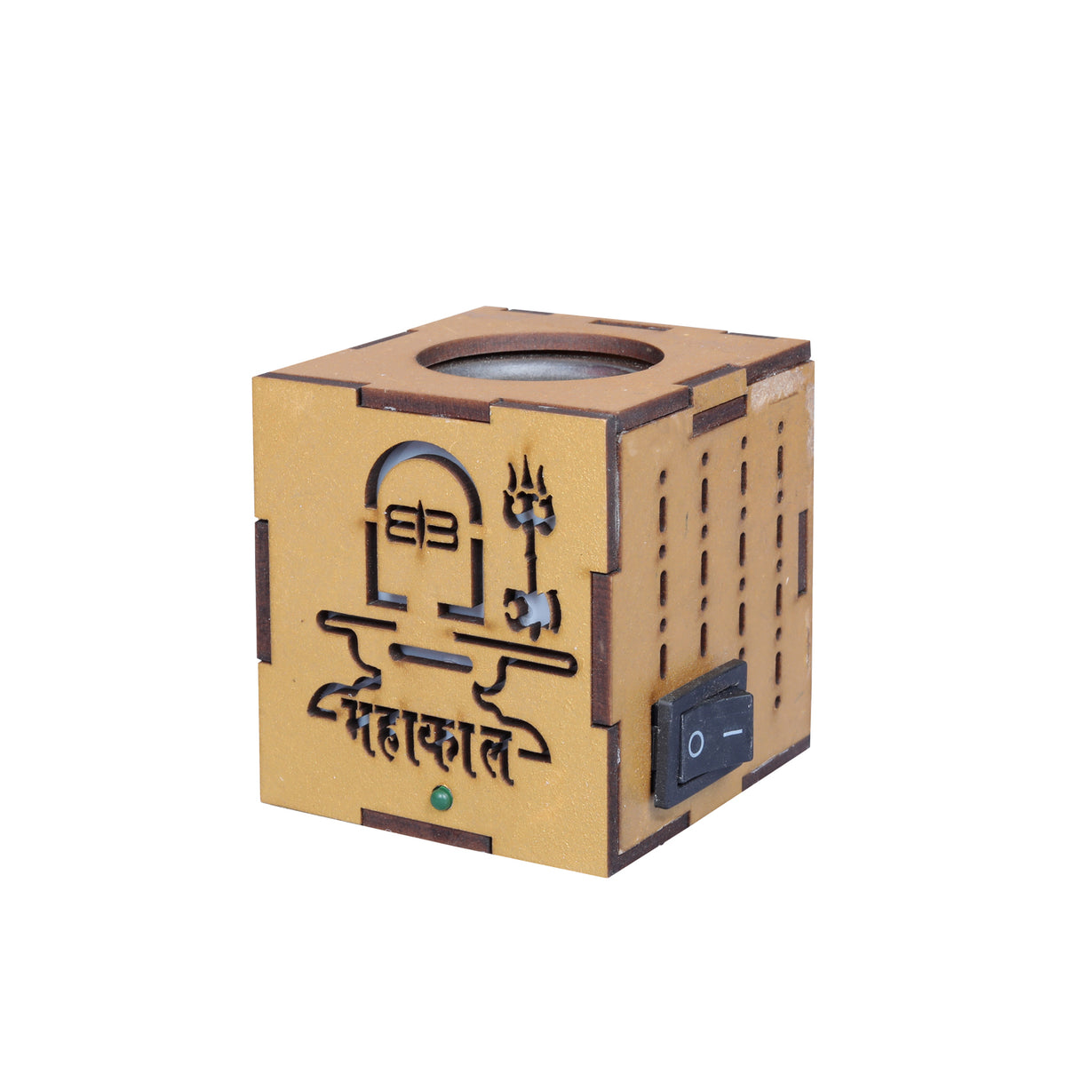 Square Wood Kapurdani Mahakal -(Packing-Loose)