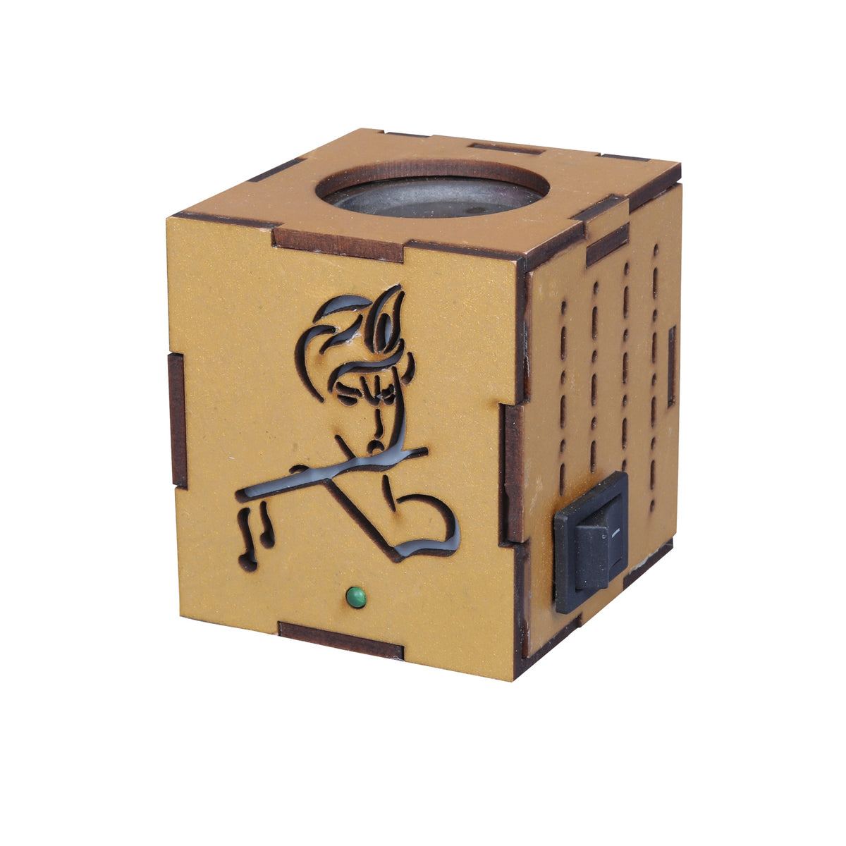 Square Wood Kapurdani Krishna -(Packing-Loose)