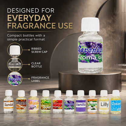 5ml Aroma Oils - Multi Flavors -(Packing-Glass Bottle)