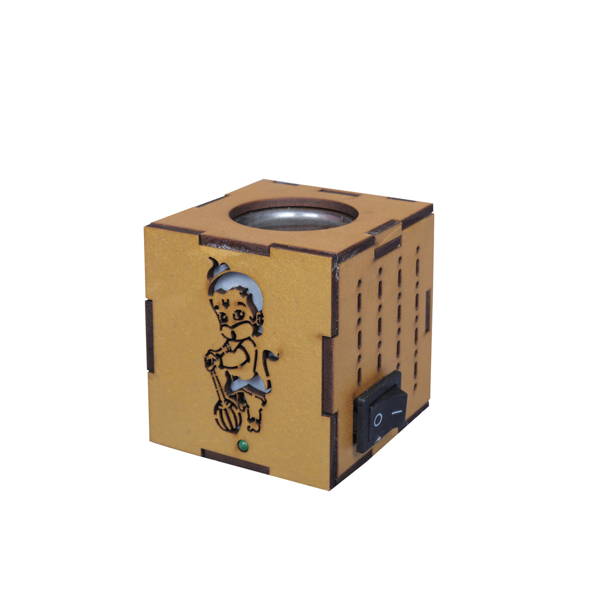 Square Wood Kapurdani Hanuman -(Packing-Loose)