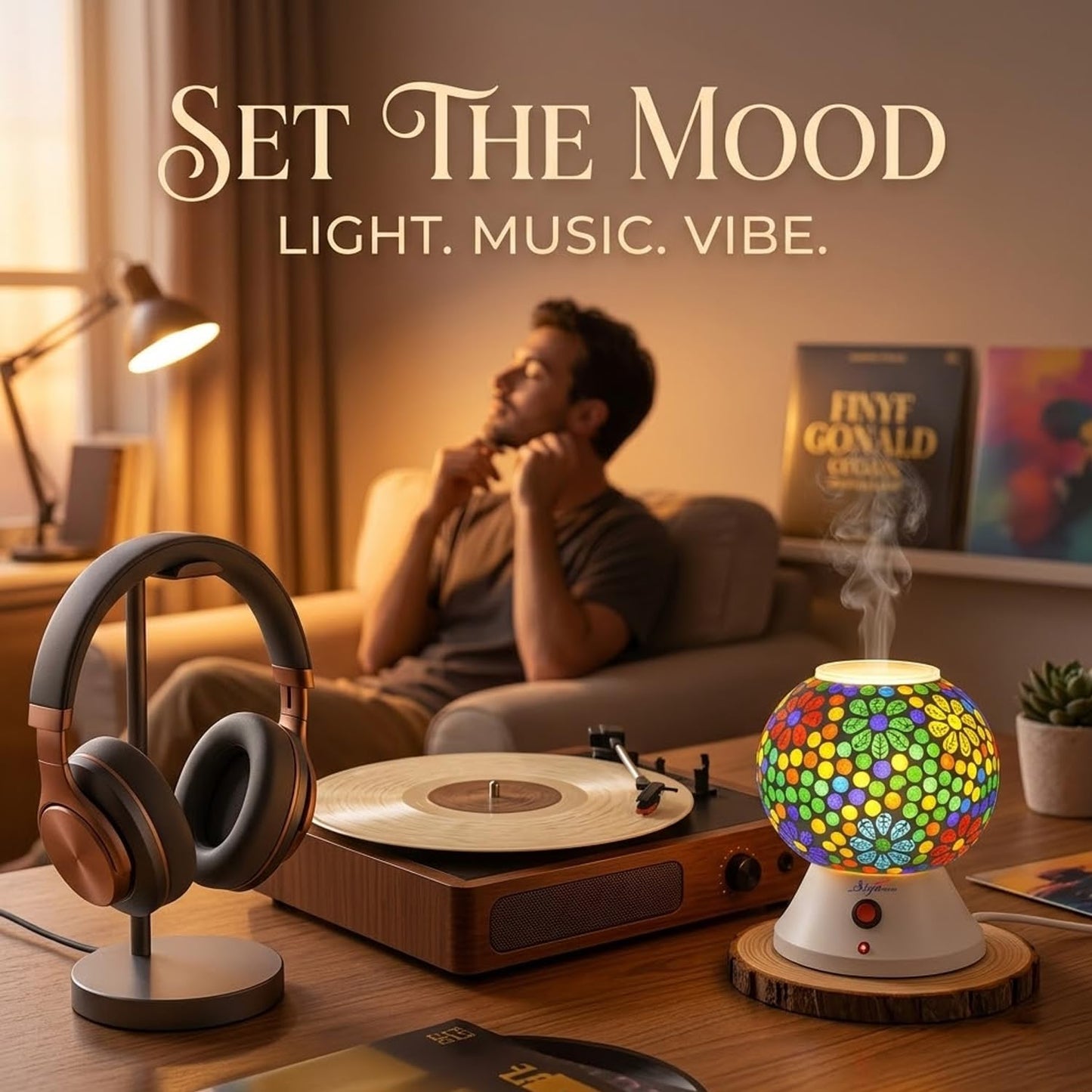 Signamio Hand Made Table Top Camphor Diffuser Burner - Kapoor Dani Electrical Aroma Oil Diffuser Night Lamp - Kapoor Machine for Home & Office DN-6 (Aroma Oils not Included)