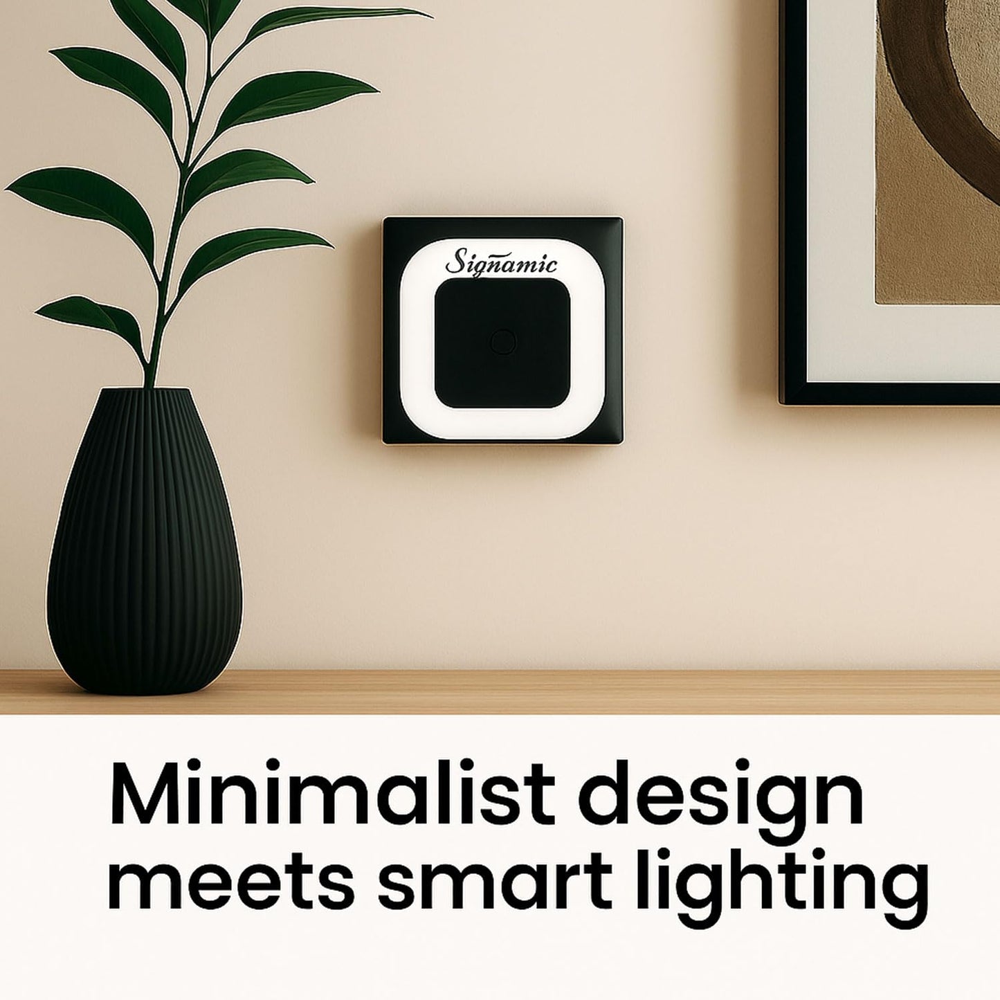 Signamio 1 Pcs Sensor Light for Home Indoor - Smart Motion Sensor LED Light, Automatic On/Off Night Lamp, Energy-Saving 0.5W for Bedroom, Bedside, Home Use-White