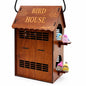 Signamio Upgraded Dual Bird Nest Space, Wooden Bird House - Ideal Birds Nest for Outdoor Gardens, Durable Wood Construction, Perfect for Attracting and Sheltering Diverse Bird Species