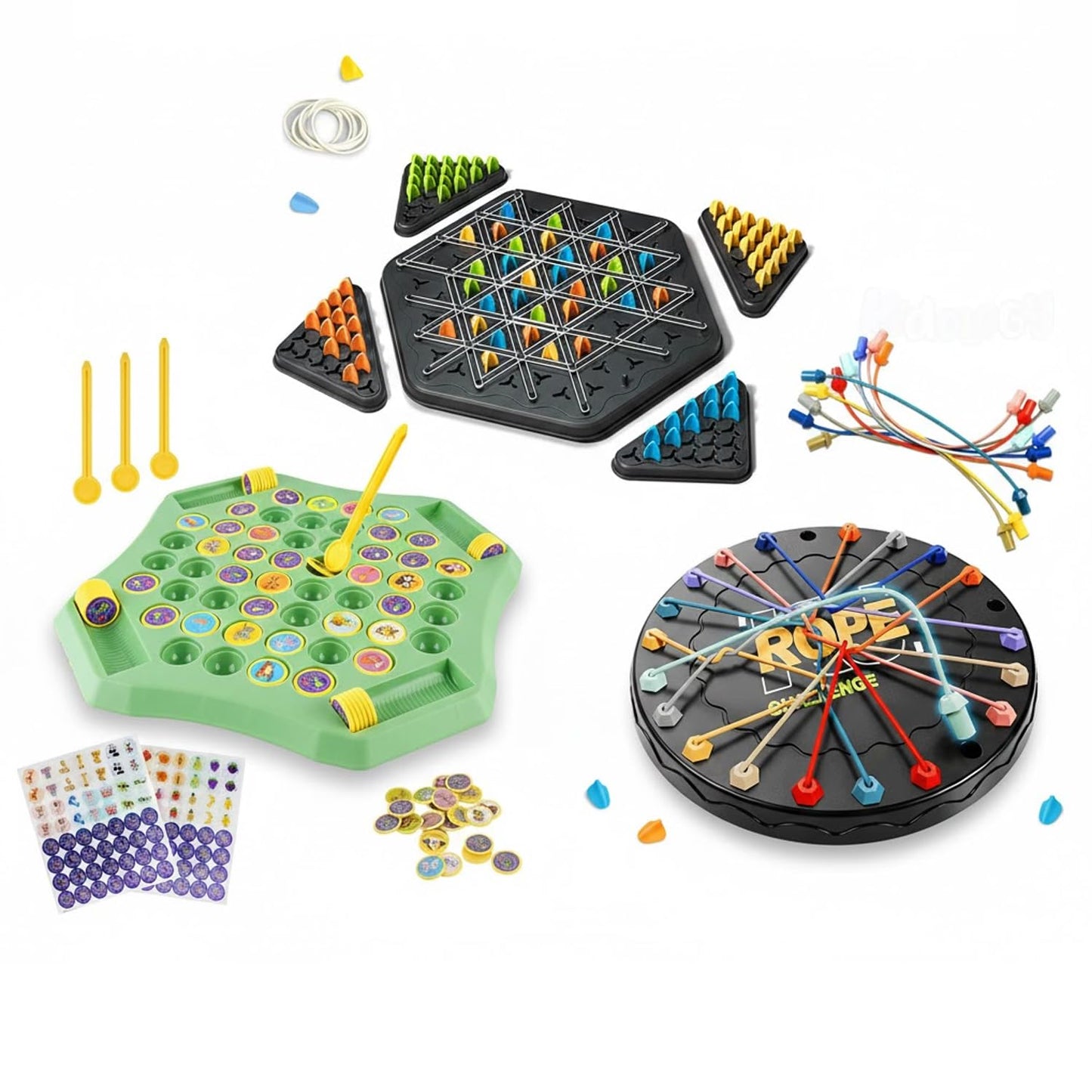 SIGNAMIO Rubber Band Rope Puzzle Challenge Game, Strategic Board Games and Logic Fun, Games for Adults at Home and Families, Creative Board Games for 10+ Years Skill Building