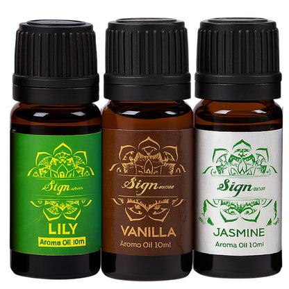 Signamio 10 Pcs Essential Oil Set - Premium Reed Diffuser Fragrance Aroma Oil Collection for Home & Office - Long-Lasting Scented Essential Oil Blends for Relaxation & Wellness