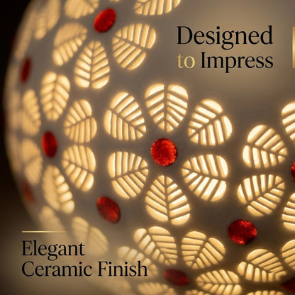 Signamio Hand Made Table Top Camphor Diffuser Burner - Kapoor Dani Electrical Aroma Oil Diffuser Night Lamp - Kapoor Machine for Home & Office DN-4 (Aroma Oils not Included)