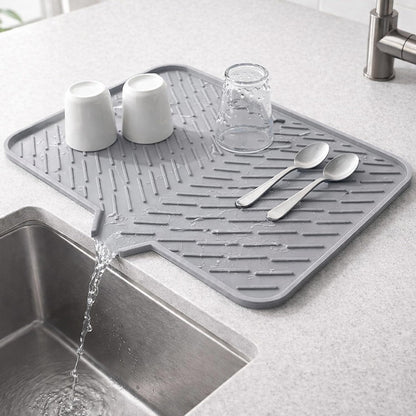 Signamio Silicone Dish Drying Mat - Large Drying Mat for Kitchen Utensils, Dry Mat for Wet Utensils on Kitchen Slab, Non-Slip and Heat Resistant, Easy to Clean, Durable Kitchen Accessory