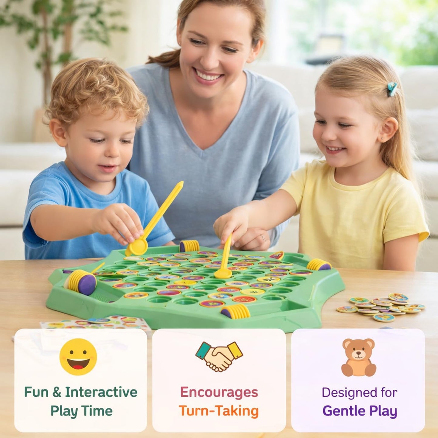 SIGNAMIO Flipping Memory Chess Game, Fun Board Games for 6 to 10+ Years, Strategy Mind Board Games for Families, Educational Games for Adults at Home and Kids, Wooden Puzzle
