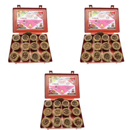 Signamio Sambrani Dhoop Cup 5 Pack of 60 Cup Dhoop with Loban, Guggal, Rose, Sandal, Mogra - Aromatic Dhoop Cup for Meditation and Relaxation - Traditional Fragrance
