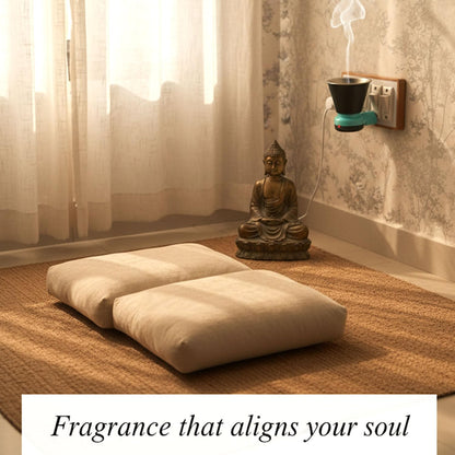 Signamio Home Fragrance Products: Camphor Diffuser Burner, Kapoor Dani Electrical Camphor, Aroma Burner & Bakhoor Burner for Home-Blue