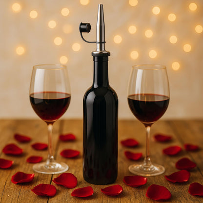 Signamio 5 Pcs Liquor Dispenser Oil Pourer and Oil Bottle Cap - Premium Oil Dispenser Nozzle Cap for Precise Pouring and Leak-Proof Seal, Ideal for Kitchen Use