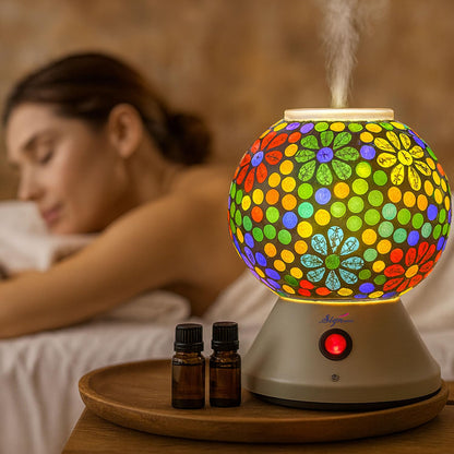 Signamio Hand Made Table Top Camphor Diffuser Burner - Kapoor Dani Electrical Aroma Oil Diffuser Night Lamp - Kapoor Machine for Home & Office DN-6 (Aroma Oils not Included)