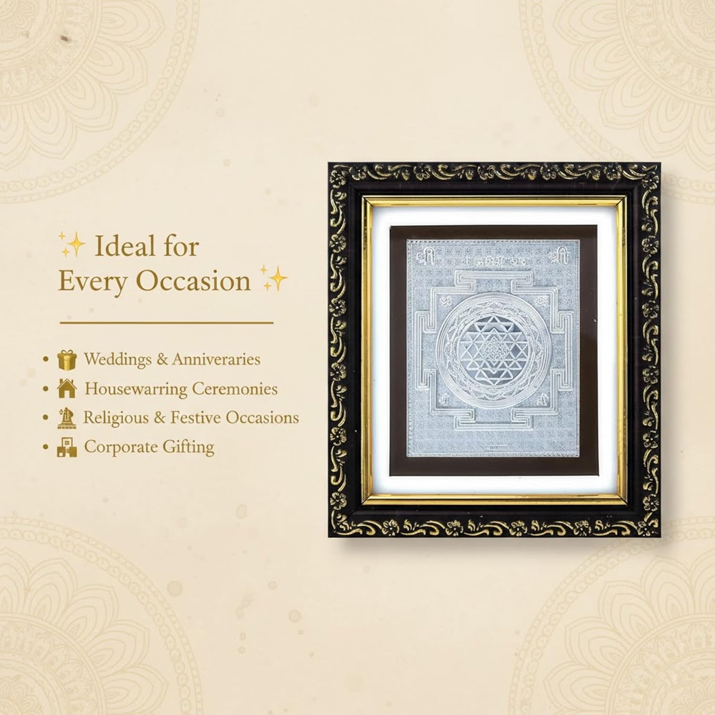 SIGNAMIO 999 Pure Silver Shree Laxmi Yantra for Money Attraction, Protection, and Chakra Healing - Shri Yantra for Prosperity, Spiritual