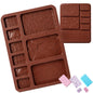 Signamio Chocolate Mould Silicone Set, 2 Pcs Heart Shape & Multi Design Chocolate Silicone Moulds for Baking and Crafting, Durable and Flexible Chocolate Mould for Creative Designs