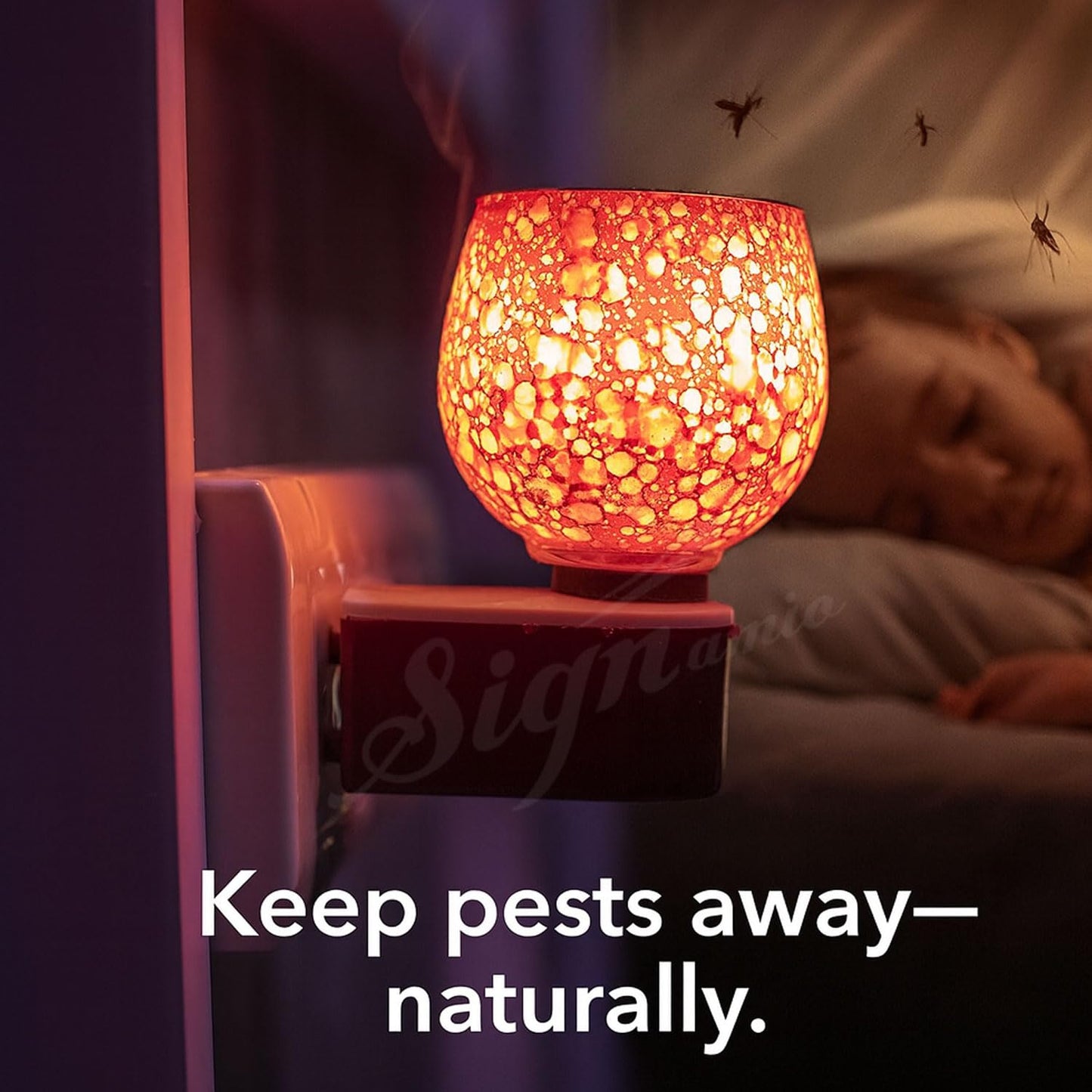 SIGNAMIO Multi Color 2 in 1 Electric Kapoor Dani Burner: Essential Home Fragrance Product & Room Freshener Diffuser with Night Lamp for Pooja Rooms, Aroma, Oil & Camphor Diffuser Capabilities-DN-Red