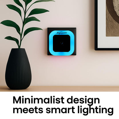 Signamio 1 Pcs Sensor Light for Home Indoor - Smart Motion Sensor LED Light, Automatic On/Off Night Lamp, Energy-Saving 0.5W for Bedroom, Bedside, Home Use-Blue