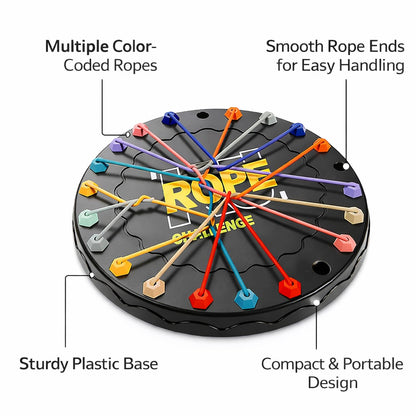 SIGNAMIO Rubber Band Rope Puzzle Challenge Game, Strategic Board Games and Logic Fun, Games for Adults at Home and Families, Creative Board Games for 10+ Years Skill Building