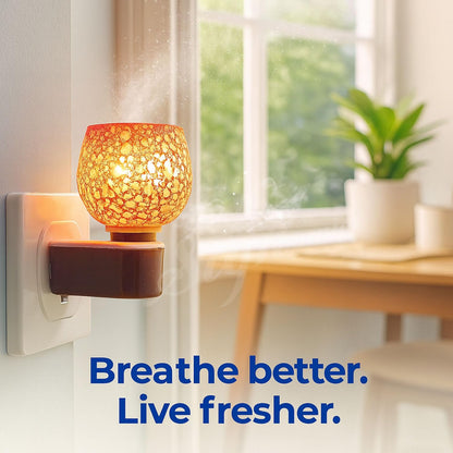 SIGNAMIO Multi Color 2 in 1 Electric Kapoor Dani Burner: Essential Home Fragrance Product & Room Freshener Diffuser with Night Lamp for Pooja Rooms, Aroma, Oil & Camphor Diffuser Capabilities-DN-Red