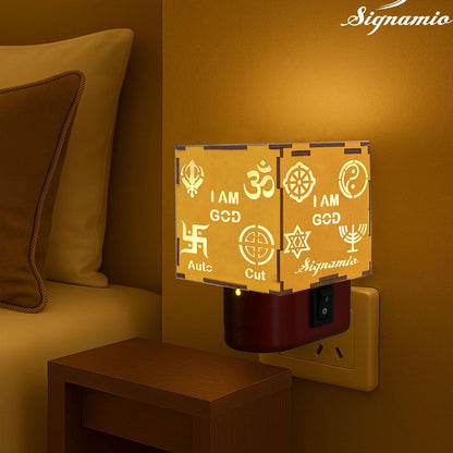 Signamio I AM THE ONLY ONE Auto Cut Night Lamp Camphor Diffuser Burner - Electric Kapoor Dani Machine, Efficient Kapoor Dani Electrical Camphor Burner for Home, Office